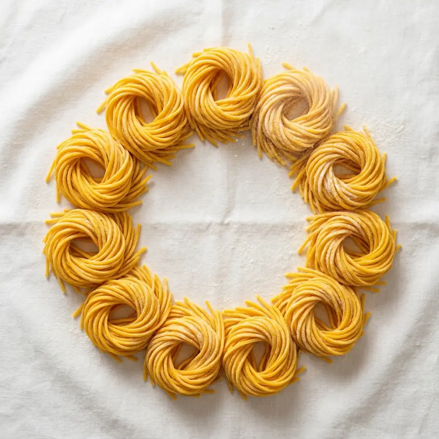 Fresh Saffron Spaghetti alla Chitarra