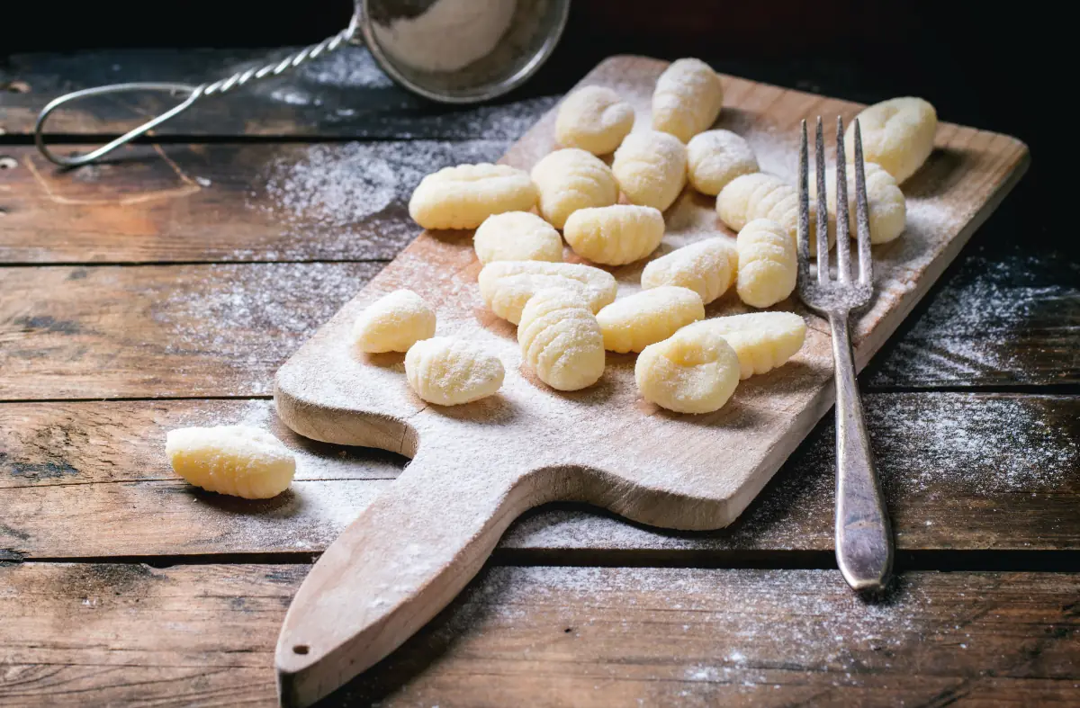 Fresh handmade potato gnocchi